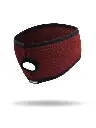 FHB2625-MAROON-Fleece-Headband-Ponytail-Hole.webp