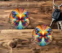  Kaleidoscope Butterfly Car Coaster