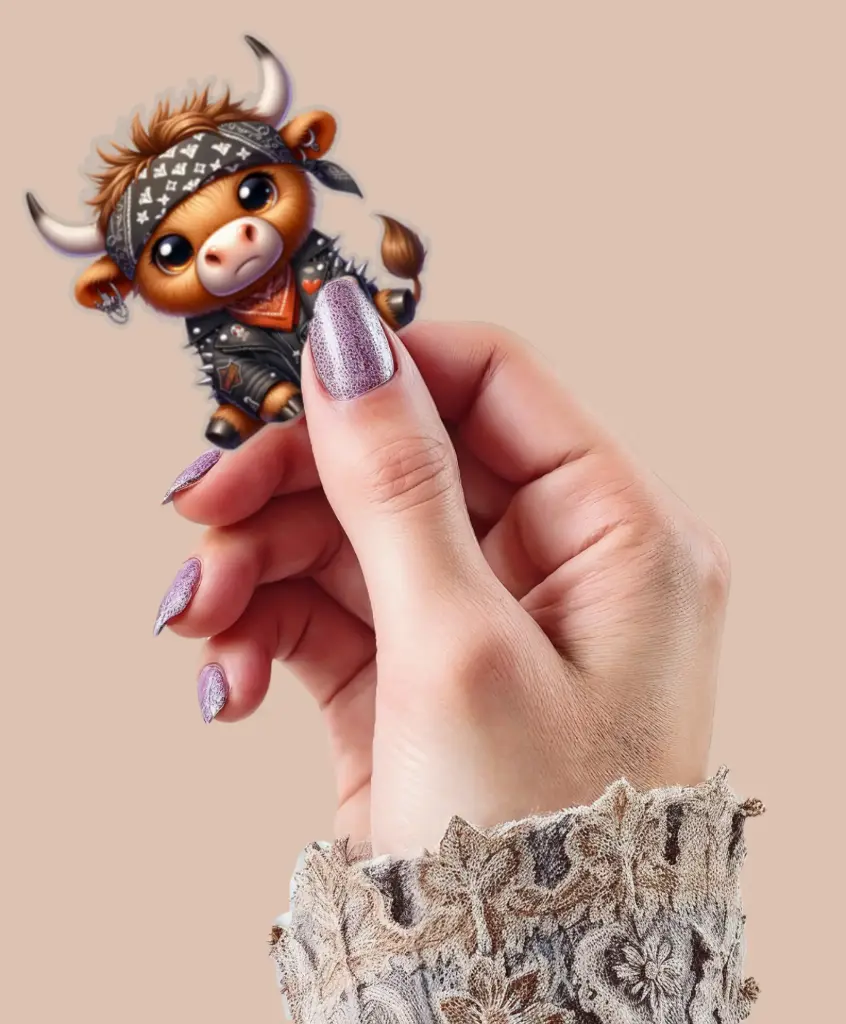 [VS1221] Moo-torcycle Rebel Sticker