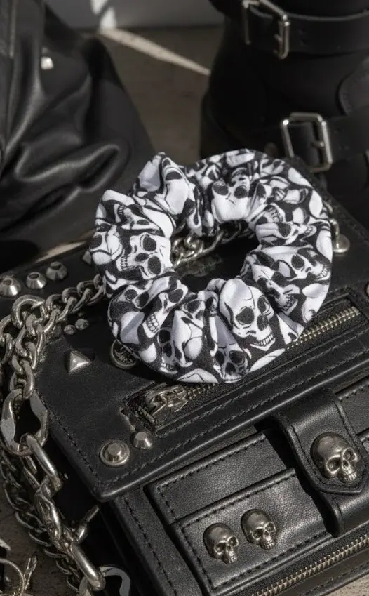 Skull Rider Scrunchie