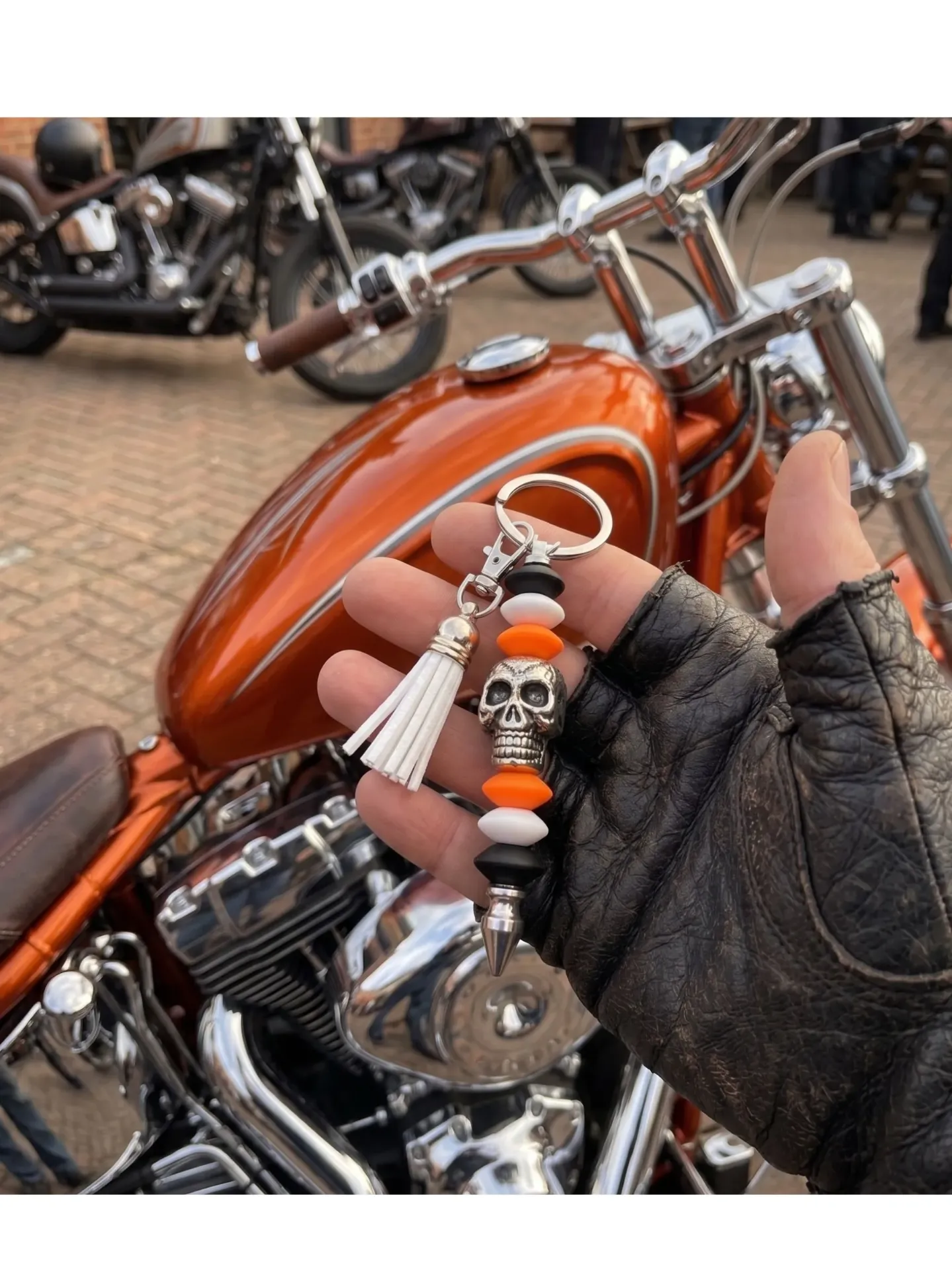 Highway Edge Skull Key Chain