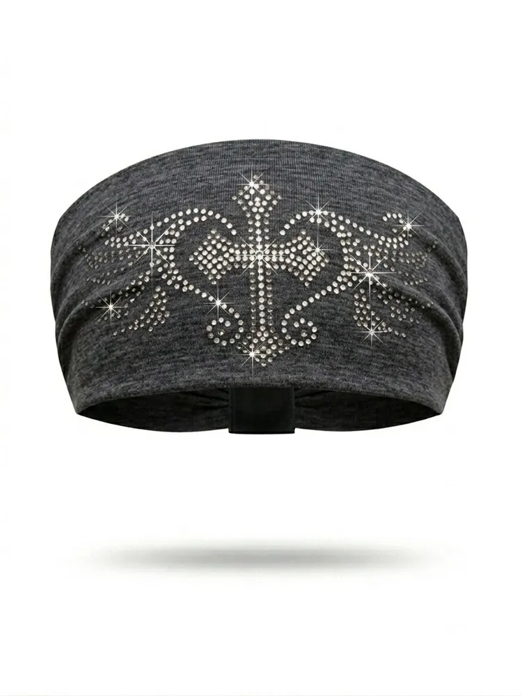 Winged Pewter Cross Knotty Band