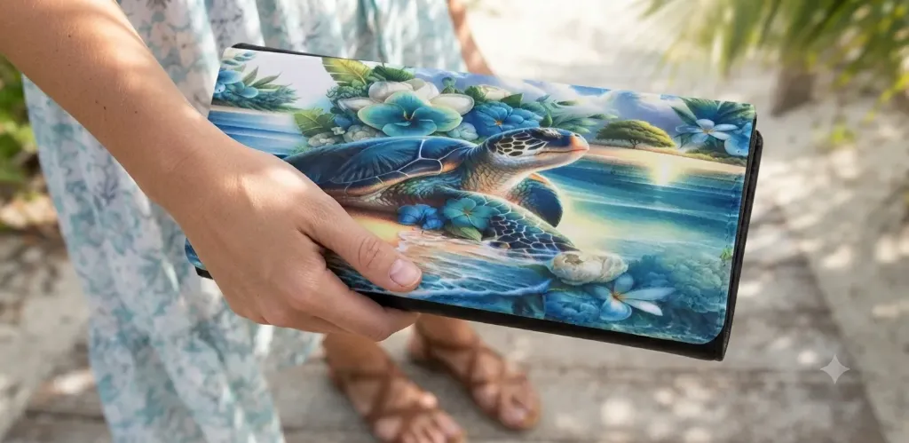 Ocean Serenity Sea Turtle Wallet