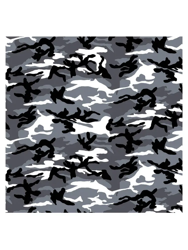 [BA1311-BLACK] Camouflage Bandana