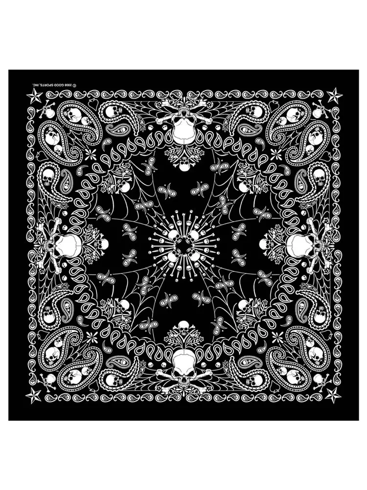 [BA2921] Skull & Crossbones Paisley Bandana
