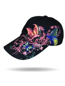 [BC1231] Butterfly Blossoms Cap