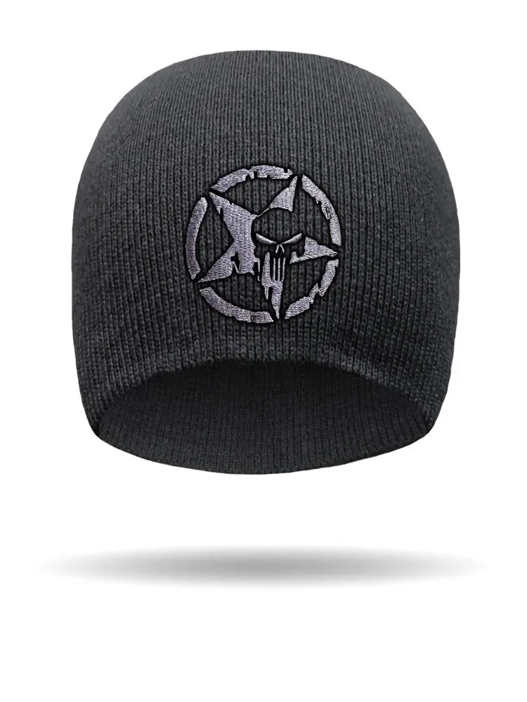 [BE1615-BLK] Five Star Punisher Beanie