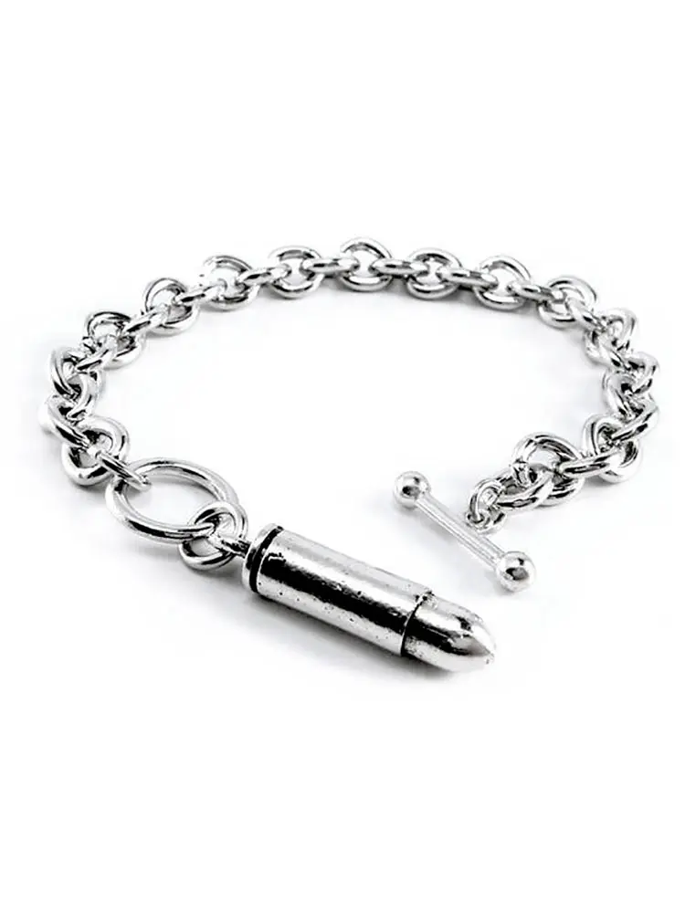 [BR1231] Bullet Charm Toggle Bracelet