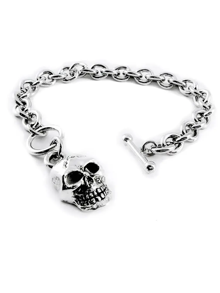Skull Charm Toggle Bracelet