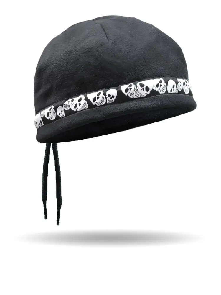 Skulls Cord Lock Beanie