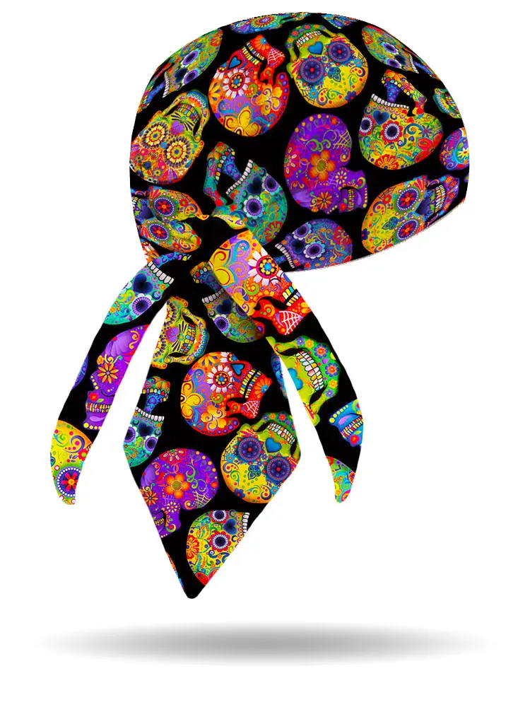 [HW1311] Candy Skulls Headwrap