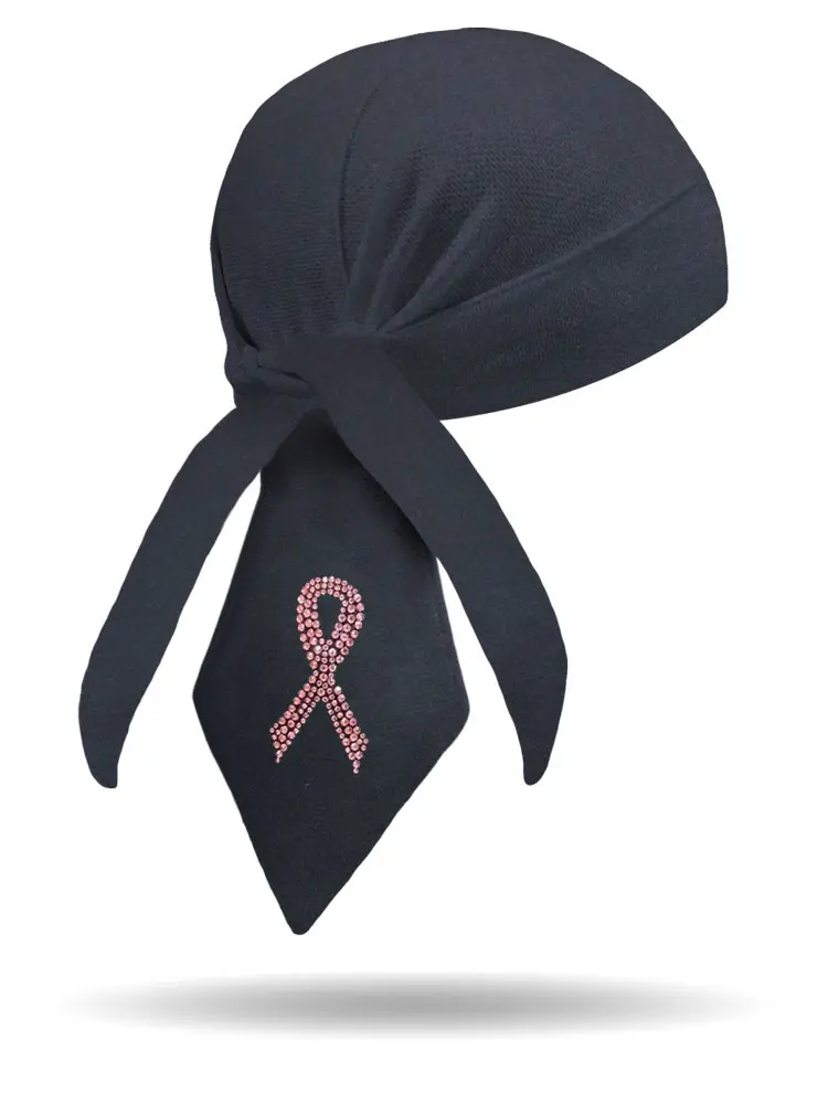 [HW2654-PINK] Pink Ribbon Headwrap