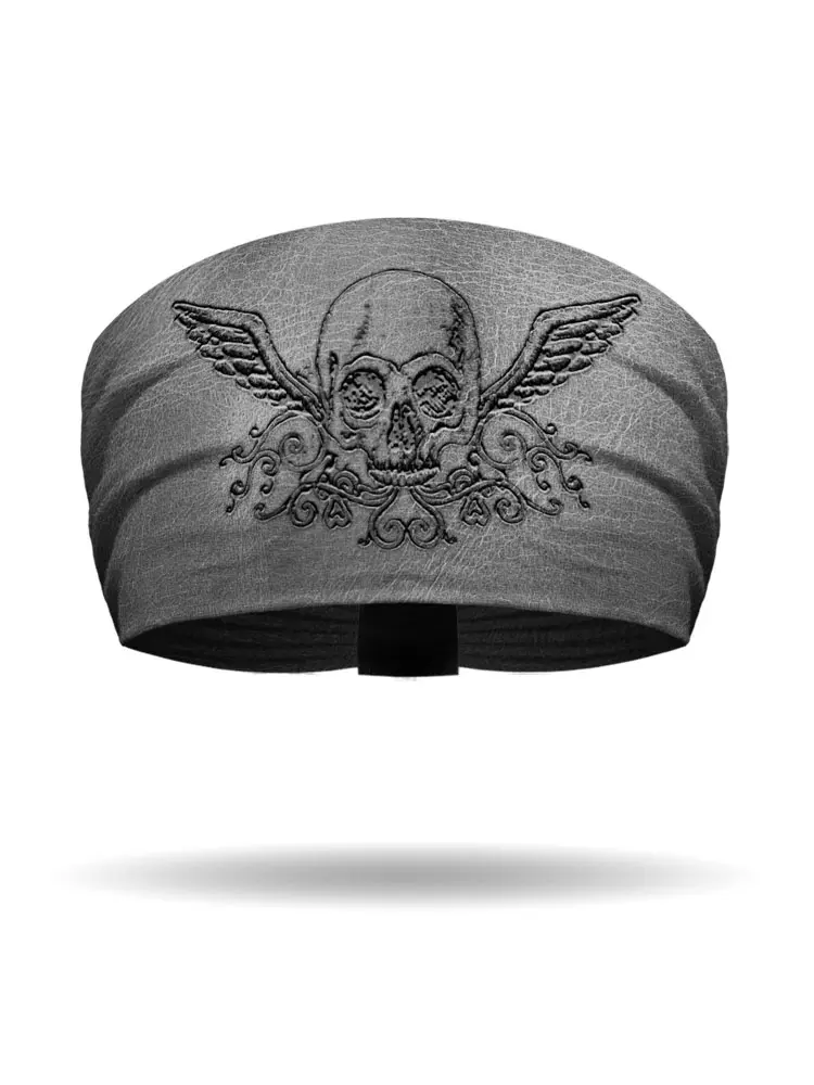 [KB1239-STEEL] Branding Iron Skull Knotty Band