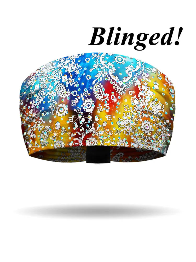 [KB1614R] Fire & Ice Bandana DAZZLED Knotty Band