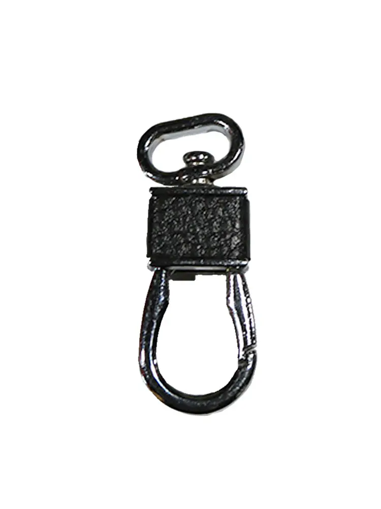Leather Trimmed Key Fob