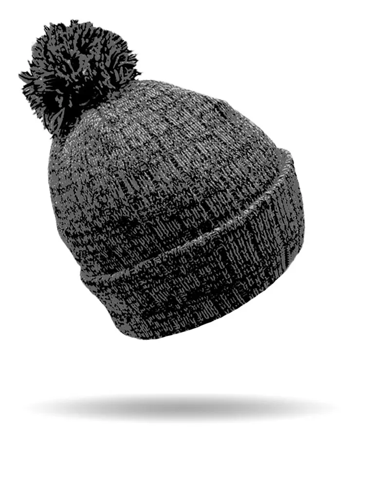 Heathered Pom Beanie