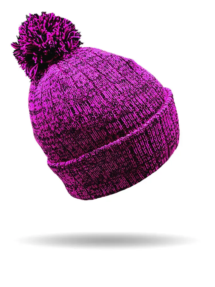 Heathered Pom Beanie