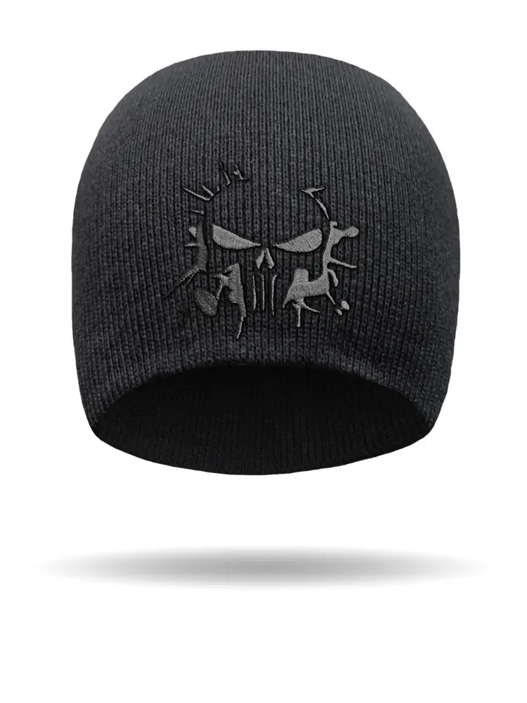 [BE2630-BLK/BLK] Punisher Beanie (BLACK/BLACK)
