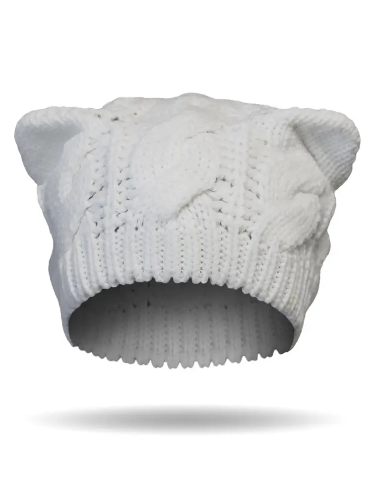 [BE2631-BEIGE] Purr-fect Beanie (BEIGE)