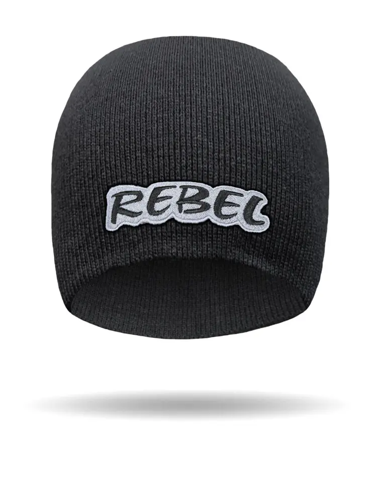 [BE2813-BLK] Rebel Beanie (BLACK)