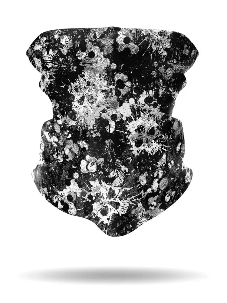 [DB2926-BLK] Splatter Skulls Do Band (BLACK)