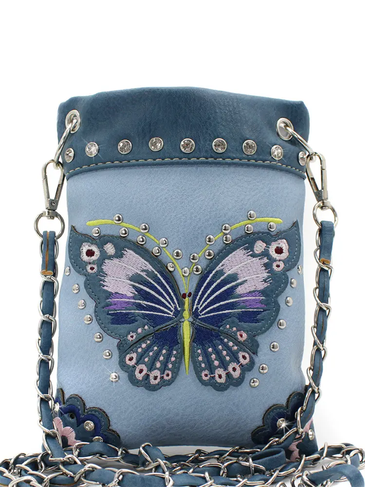 [HB1212-BLUE] Butterfly Hip Bag (BLUE)