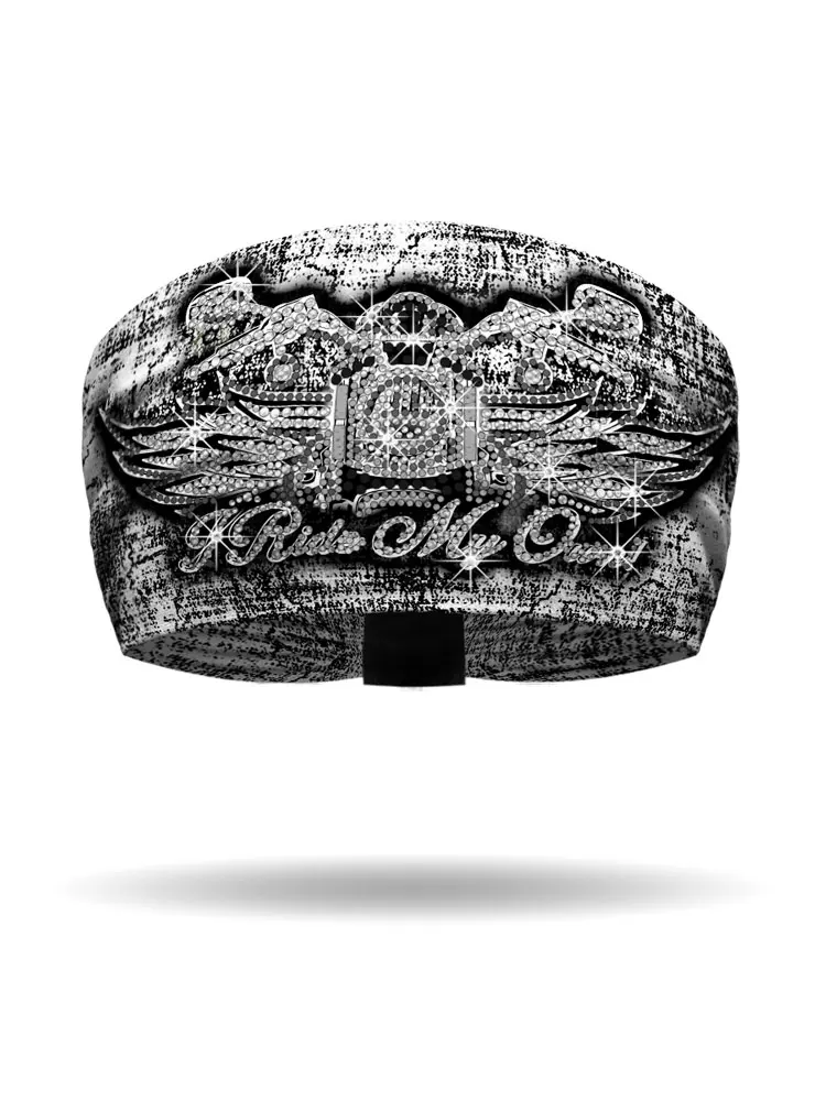 [KB1323R-BLK] Chrome Cowgirl Knotty Band (BLACK)