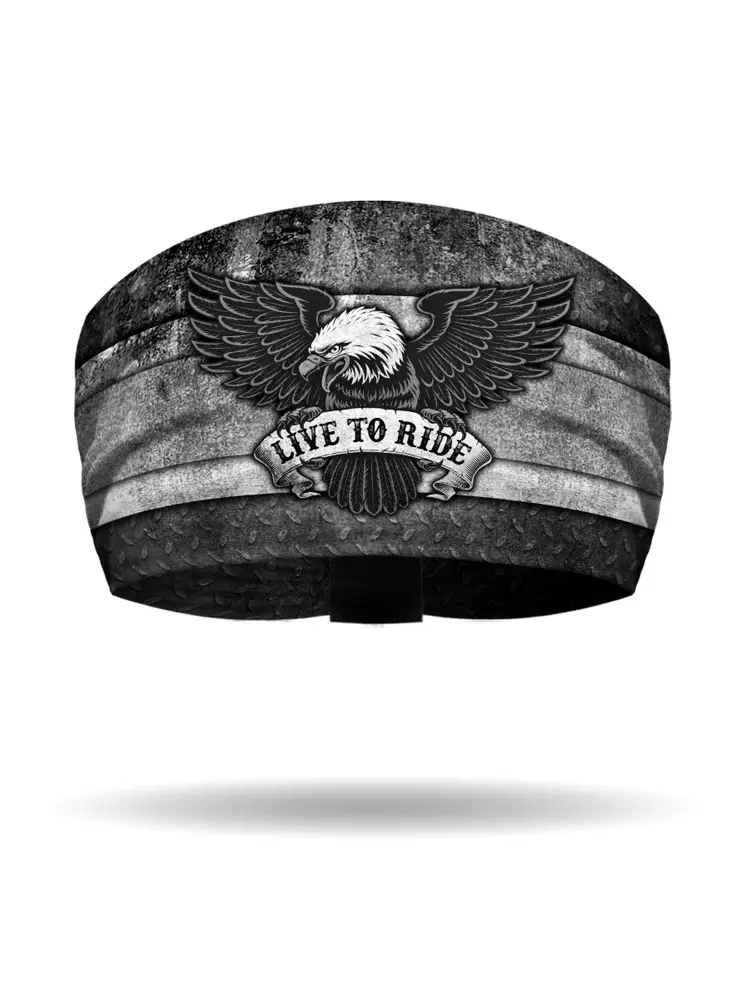[KB2219-BLK] Live To Ride Eagle Knotty Band (BLACK)