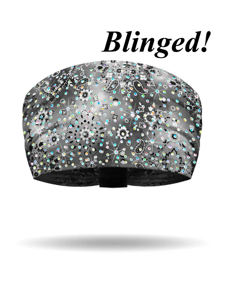 [KB3325R-BLK/WHT] Woodstock DAZZLED Knotty Band (BLACK/WHITE)