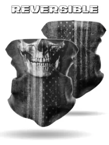 [DB2611-BLK] Patriotic Skull Jaw Do Band (BLACK)
