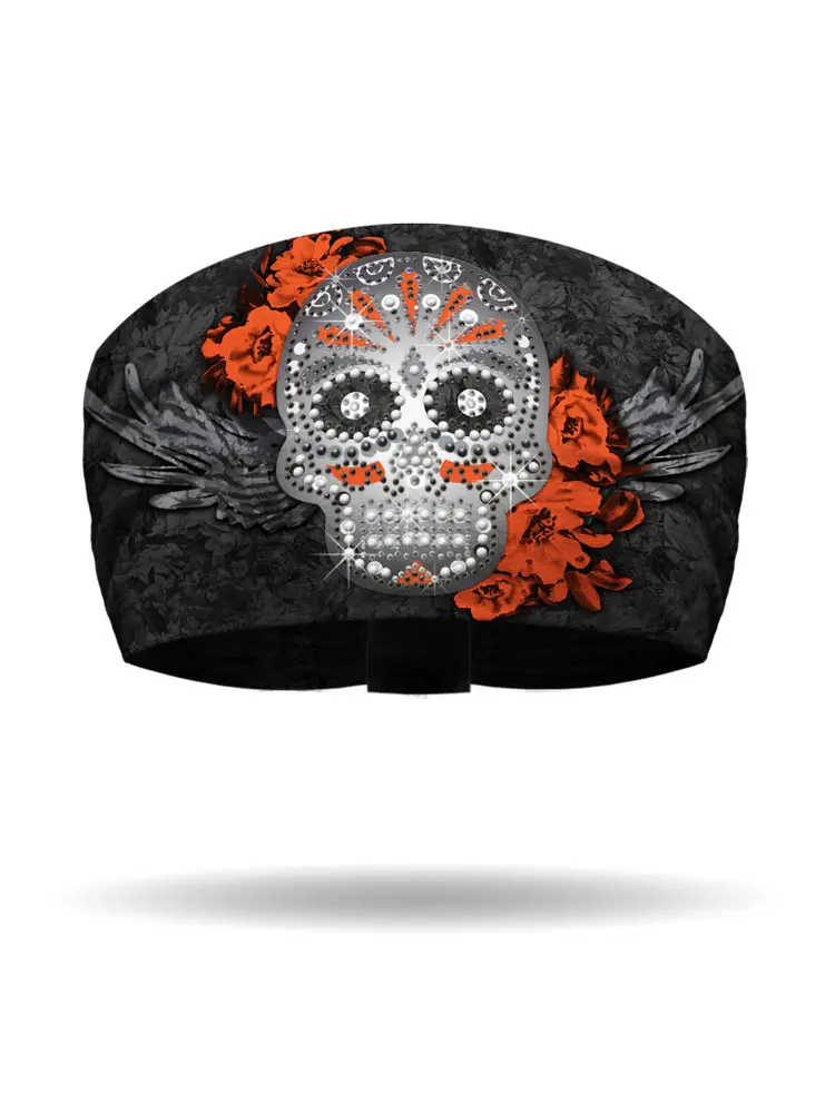 [KB1311-BLK] Candy Skulls Knotty Band (BLACK)