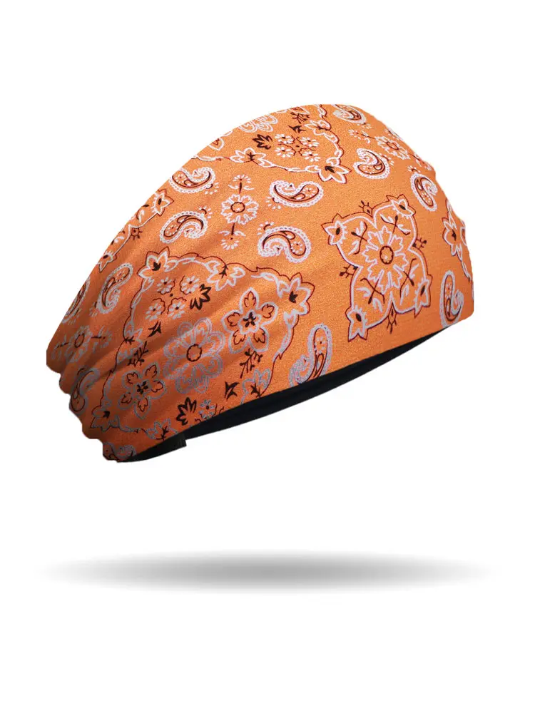 [KB1625-ORG] Foil Bandana Knotty Band (ORANGE)