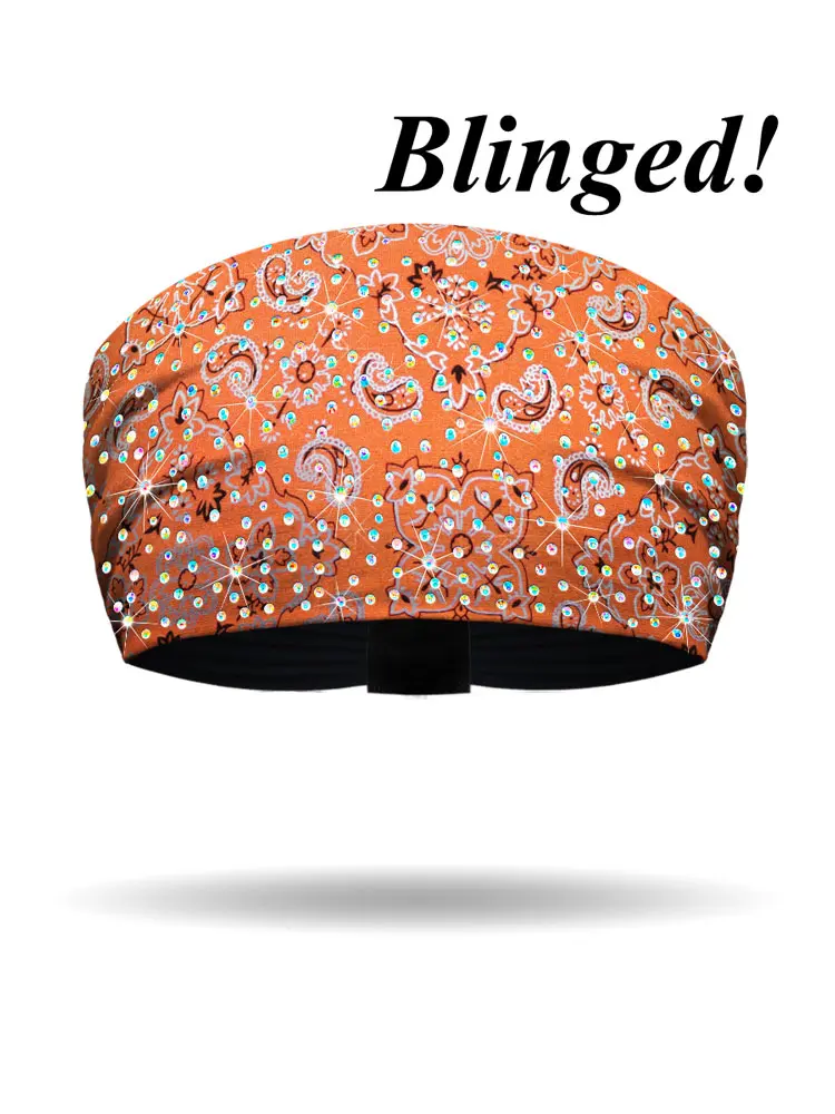[KB1625R-ORG] Foil Bandana DAZZLED Knotty Band (ORANGE)