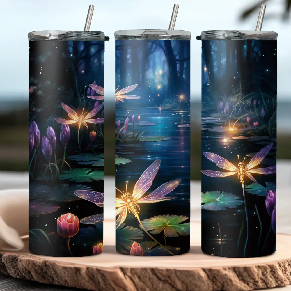 [ST1428]  Dragonfly Serenity Tumbler