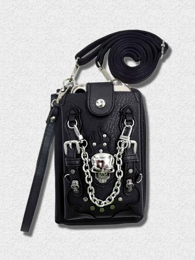 Skull and Chain Hip Bag