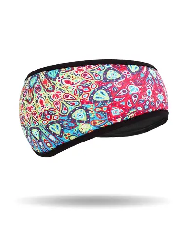 [FHB2615] Peacock Gem Micro-Fleece Headband