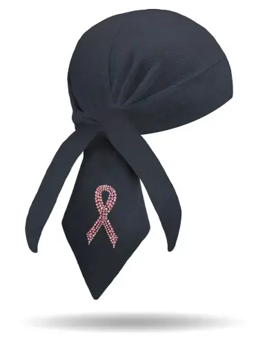 [HW2654-PINK] Pink Ribbon Headwrap