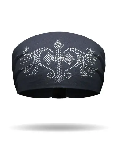 [KB3319] Winged Pewter Cross Knotty Band