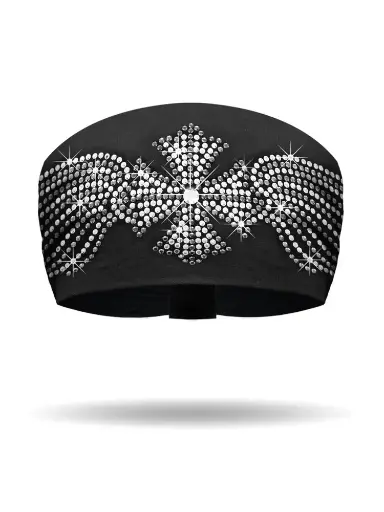 [KB3320-BLK] Winged Maltese Knotty Band