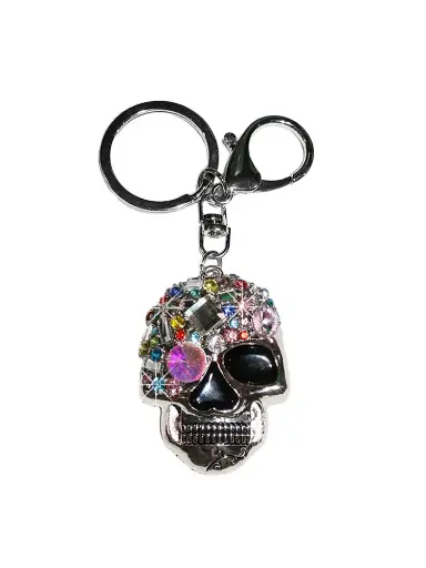 [KC1226] Bones & Gemstones Key Chain