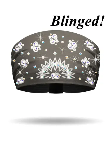 [KB2606R-GRY] Paisley Bandana Knotty Band