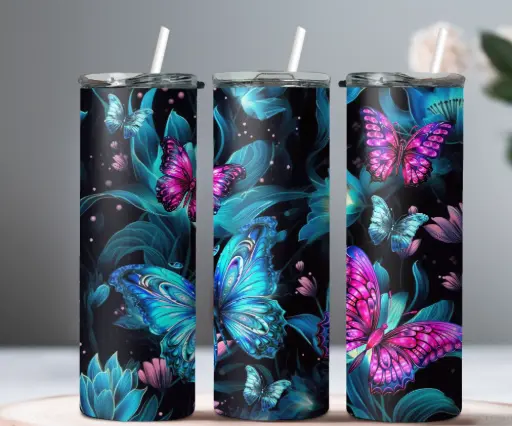 [ST1616] Floral Flutter Tumbler