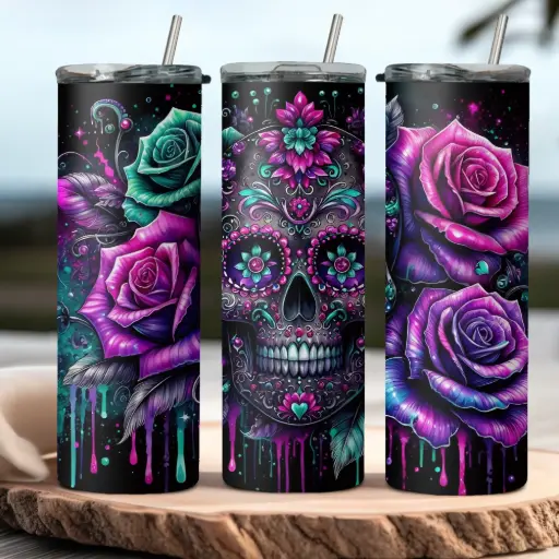 [ST1414] Day of the Dead Tumbler