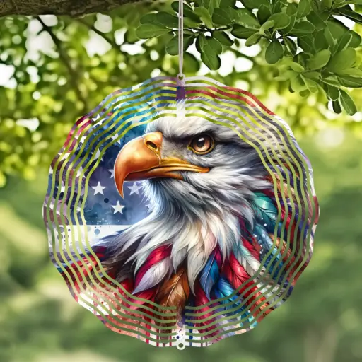 [WS2929] Star-Spangled Soar Wind Spinner