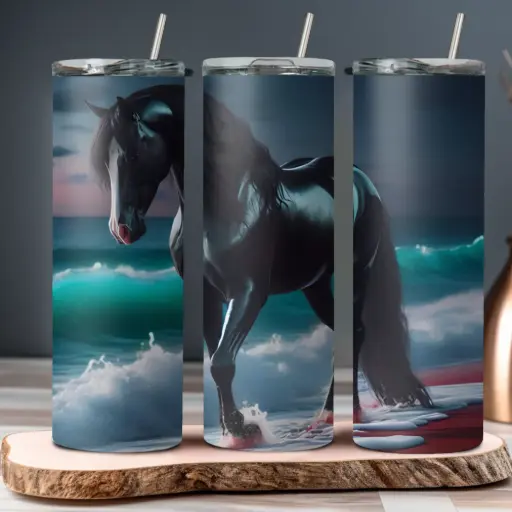 [ST2915]  Seaside Equine Tumbler 